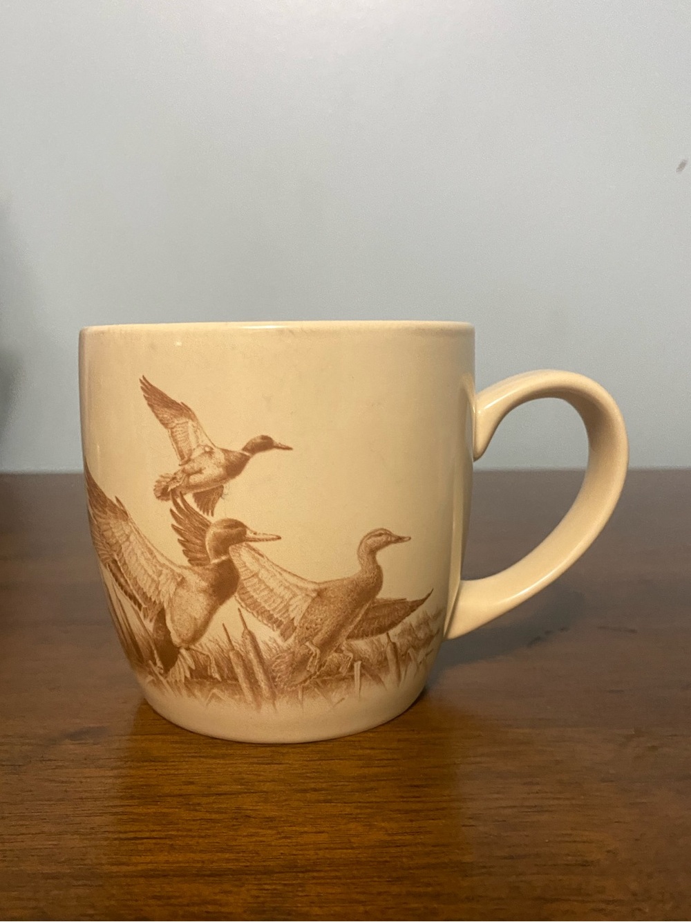 Cabela’s David A. Maass Wild Wings Ducks Unlimited 75 years Mug 2011 Tan & Sepia
